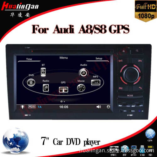 Car Video for Audi A8 (HL-8818GB) GPS Navigation